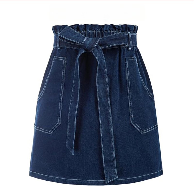 Női farmerszoknya, Trendi márka, Divatos női farmerfelsők, Retro kopott, mosott ruha, Szuper rövidnadrág