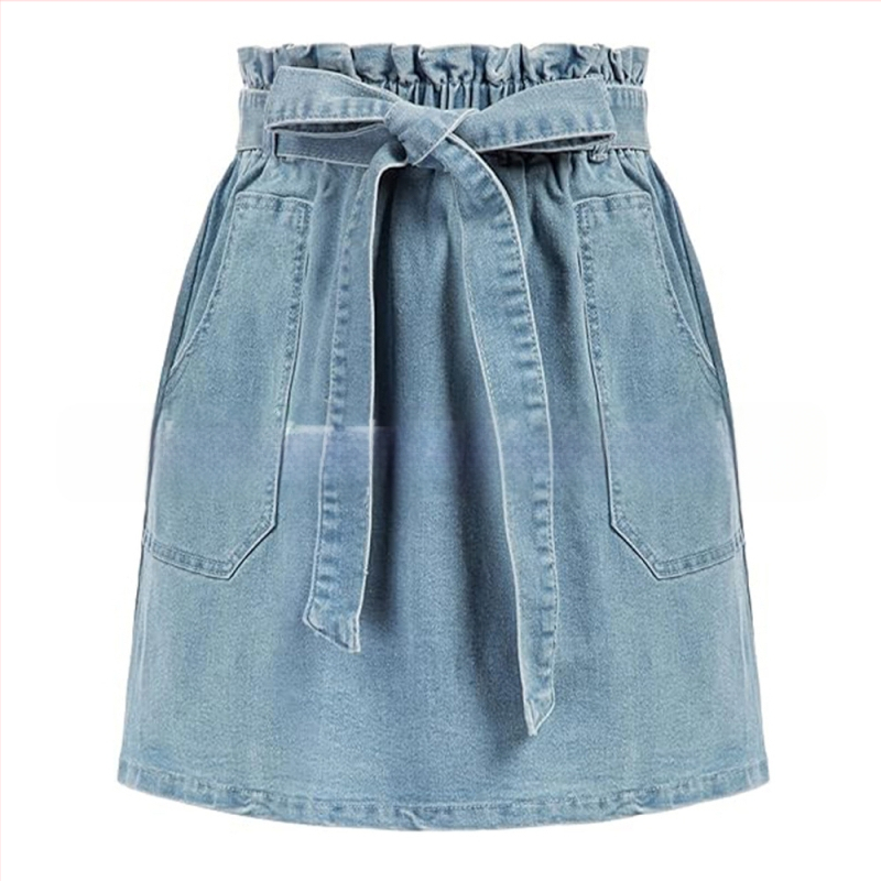 Női farmerszoknya, Trendi márka, Divatos női farmerfelsők, Retro kopott, mosott ruha, Szuper rövidnadrág