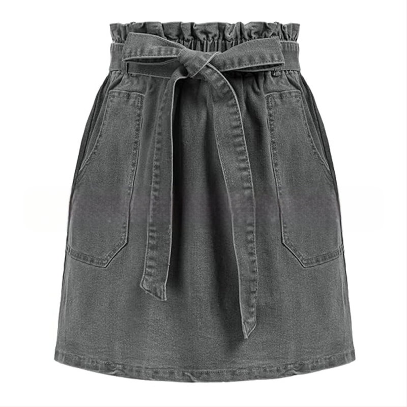 Női farmerszoknya, Trendi márka, Divatos női farmerfelsők, Retro kopott, mosott ruha, Szuper rövidnadrág