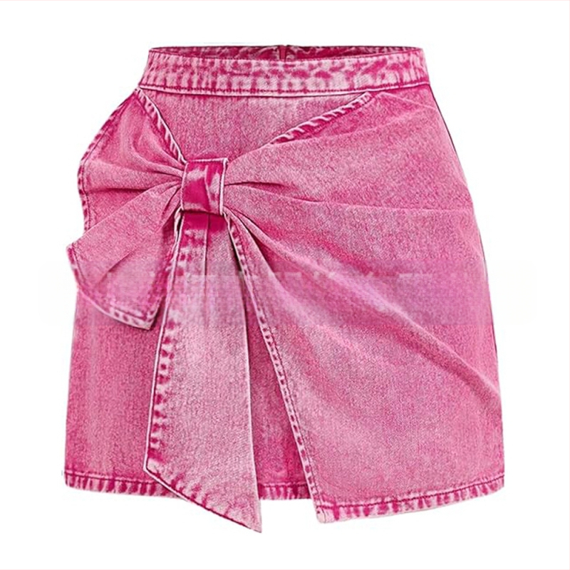 Női farmerszoknya, Trendi márka, Divatos női farmerfelsők, Retro kopott, mosott ruha, Szuper rövidnadrág