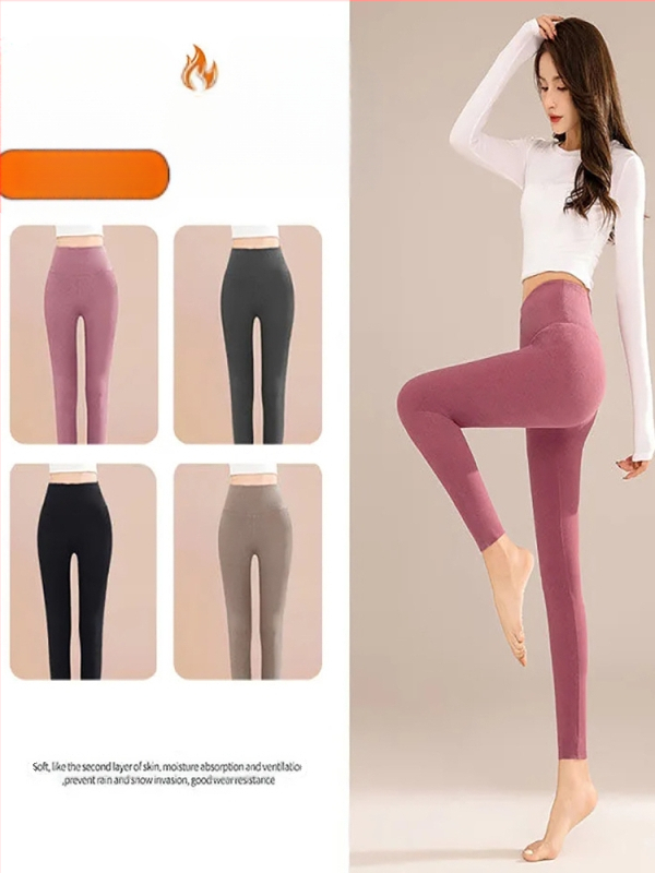 Őszi és téli sokoldalú, kétoldalas, meleg bársony leggings, magas derekú, női hasösszehúzó, csípőemelő, karcsúsító, kényelmes hosszú alsónadrág