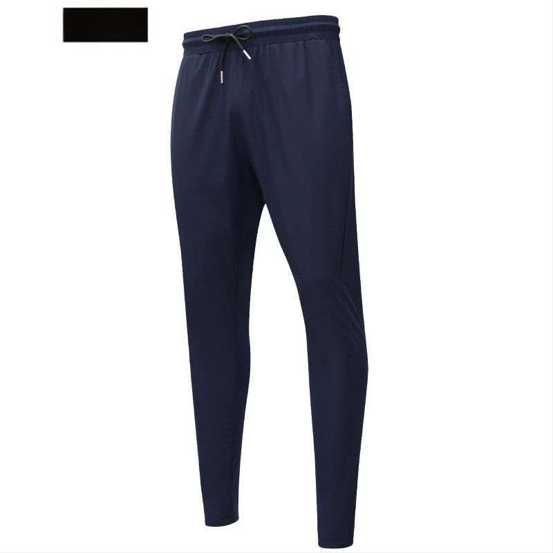 Suvised õhukesed jääsiidist spordipüksid meestele, fitnessjooksu vabaaja kiiresti kuivavad hingavad elastsed õhukesed sirged treeningpüksid