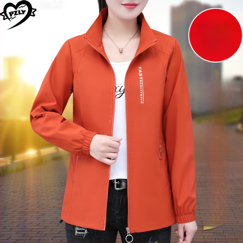 Függőleges galléros kabát női tavaszi és őszi 2025 új stílus középkorú anyuka bő plus size hétköznapi rövid dzseki felső női