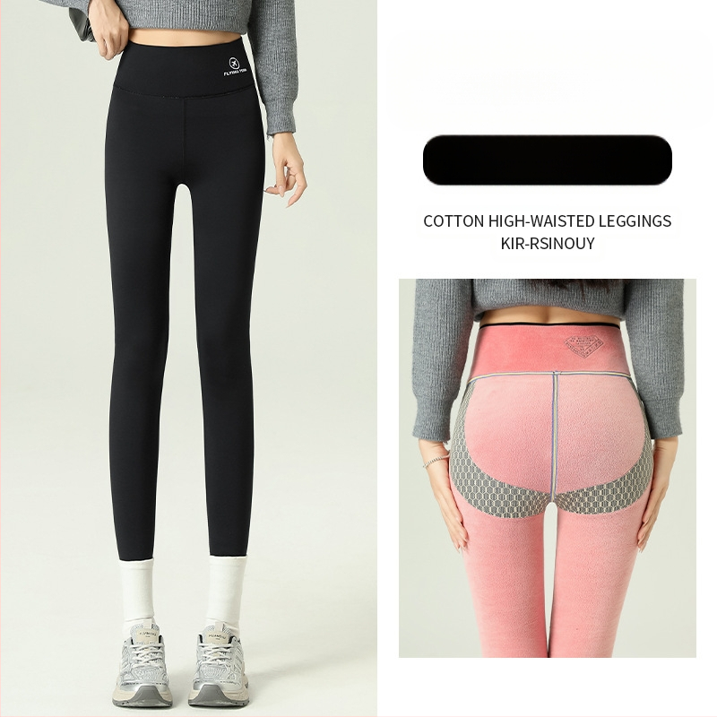 polár bélésű cápanadrág női téli hasat emelő csípő Barbie nadrág magas derekú lélegző plus size jóga alsó szűk nadrág külső viseletre