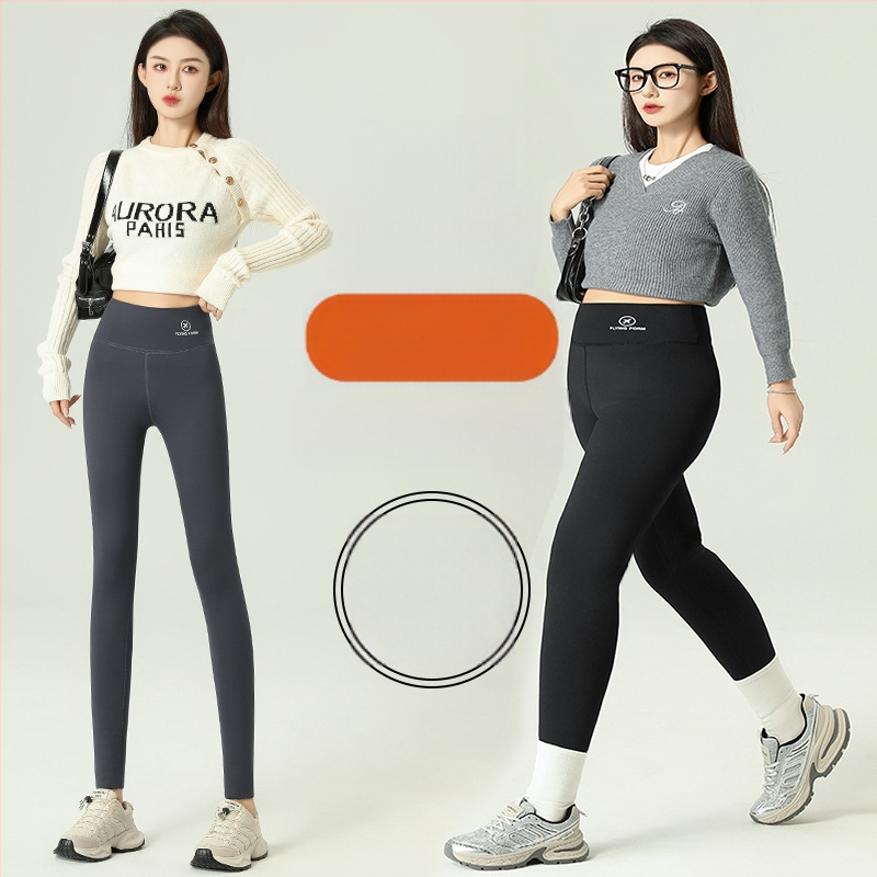 polár bélésű cápanadrág női téli hasat emelő csípő Barbie nadrág magas derekú lélegző plus size jóga alsó szűk nadrág külső viseletre