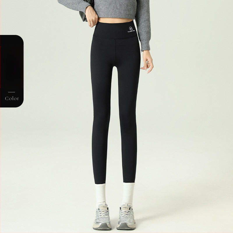 polár bélésű cápanadrág női téli hasat emelő csípő Barbie nadrág magas derekú lélegző plus size jóga alsó szűk nadrág külső viseletre