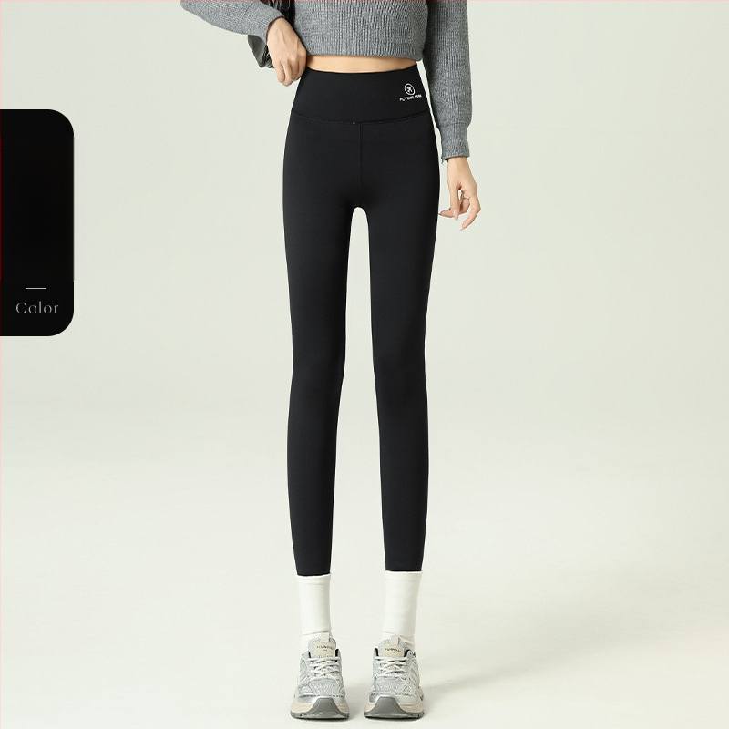 polár bélésű cápanadrág női téli hasat emelő csípő Barbie nadrág magas derekú lélegző plus size jóga alsó szűk nadrág külső viseletre