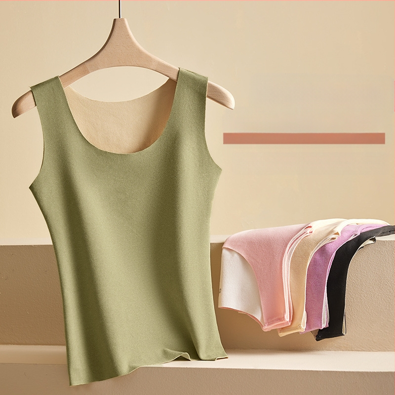 Kahepoolne harjatud sametist termovest naistele, suur suurus õmblusteta alläärega särk, sametist soojad intiimpüksid naistele, sobib kandmiseks õues sügisel ja talvel