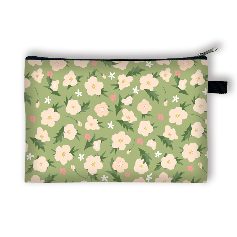 Új, kis virágos pénzérmetartó gyerekeknek, nagy kapacitású, egyszerű és luxus kulcskártya-tartó, hordozható táska lányoknak