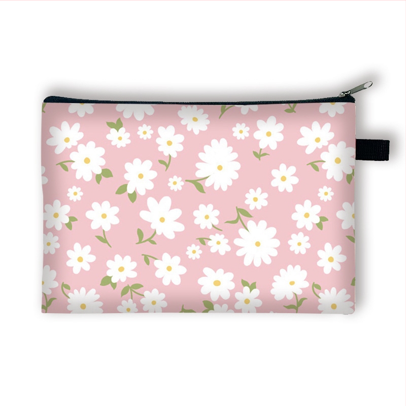 Új, kis virágos pénzérmetartó gyerekeknek, nagy kapacitású, egyszerű és luxus kulcskártya-tartó, hordozható táska lányoknak