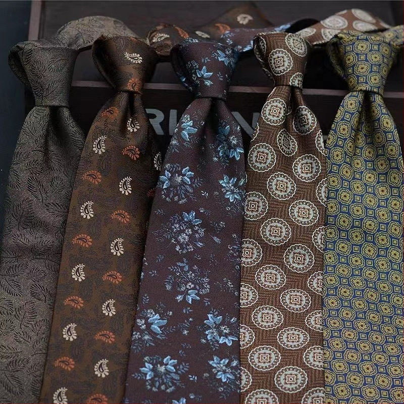 Színes 8 cm-es nyakkendő Férfi üzleti retró öltöny kiegészítők Esküvői műsorszóró mindennapi viselet ruha munkagallér