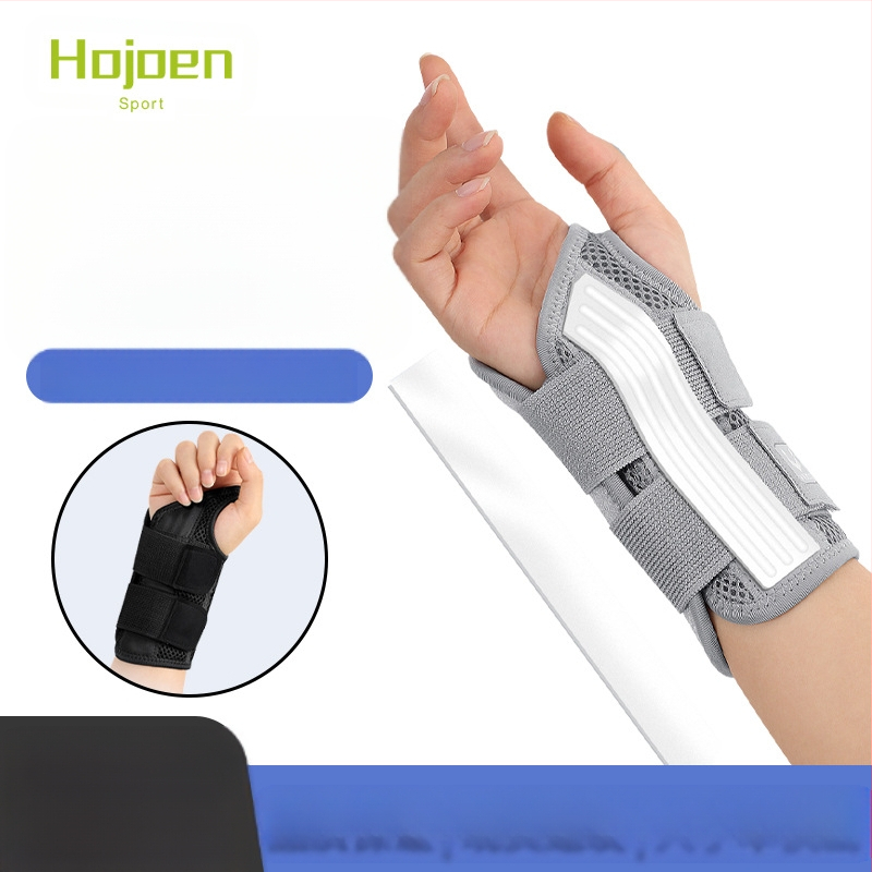 Csuklórögzítő férfiaknak és nőknek acéllemezes támasztékkal, légáteresztő csuklópánttal az ízületek rögzítéséhez és a tenyér védelméhez