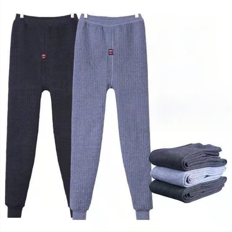 Muške tople hlače za jesen i zimu, plus size Slimming ležerne hlače s flis podstavom za debele osobe