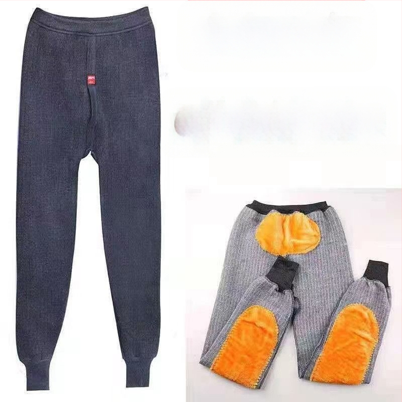 Muške tople hlače za jesen i zimu, plus size Slimming ležerne hlače s flis podstavom za debele osobe