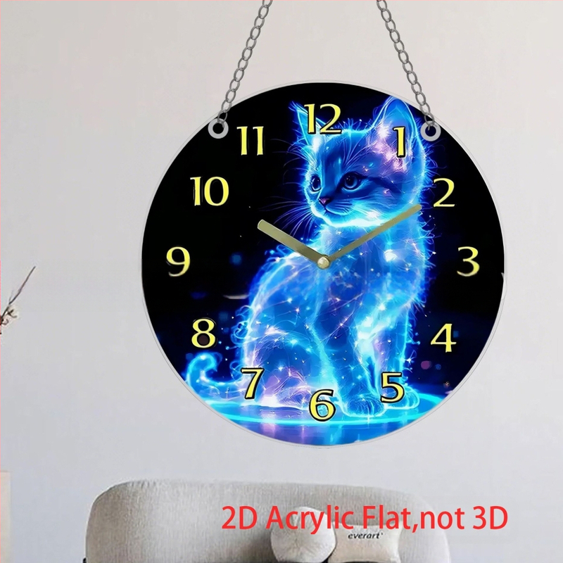 1 2D lame helendav sinine tsiibet akrüülist dekoratiivripats, sobib kodu ja elutoa kaunistamiseks