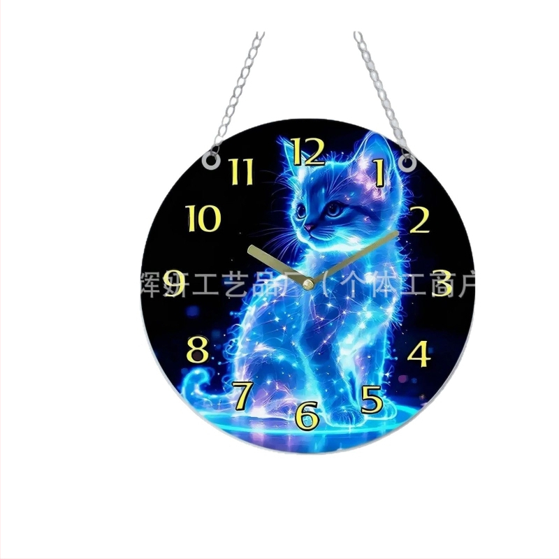 1 2D lame helendav sinine tsiibet akrüülist dekoratiivripats, sobib kodu ja elutoa kaunistamiseks