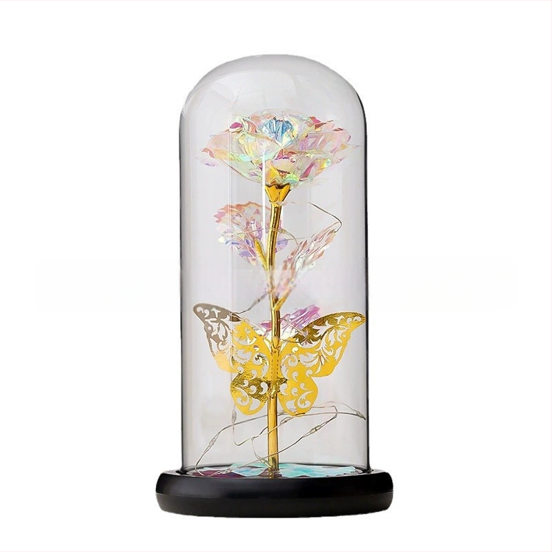 „Amazon Eternal Flower“ stiklinis dangtelis, 520 „Tanabata Flowers“ rožių dovanų dėžutė merginos kūrybinei gimtadienio dovanai