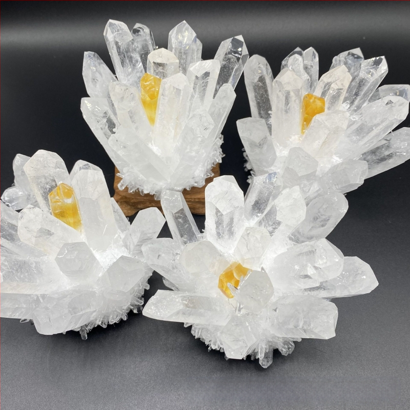 Gyári ellátás természetes fehér kristályfürt díszek kristály kézműves ércminta