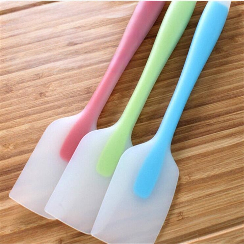 FDA szilikon egyrészes kaparó áttetsző, kicsi, hőálló sütemény spatula sütőeszközök egy generációnyi haj