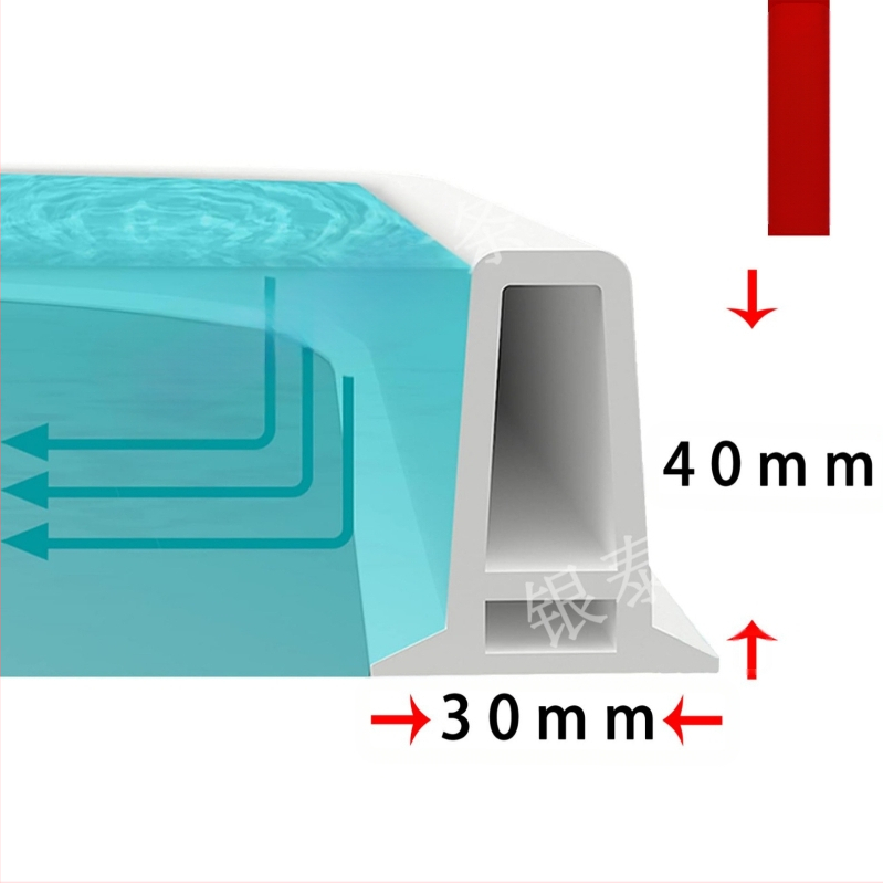 Äsja uuendatud tualeti veetõkkeriba vannitoa veetõkkeriba duširuumi isekleepuv veetõkkeriba tualeti põhjaveetõkkeriba