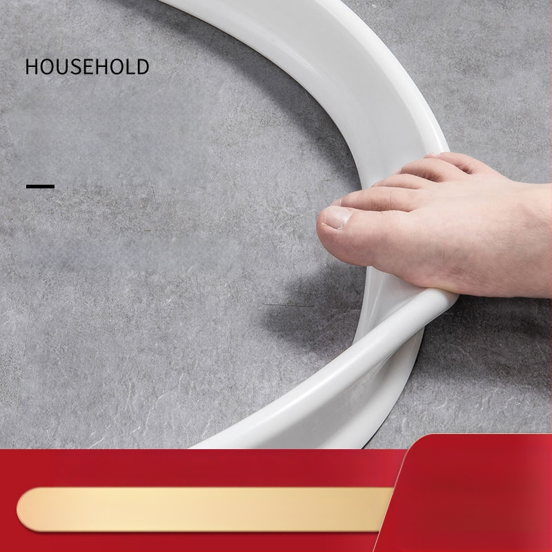 Εύκαμπτο φράγμα νερού μπάνιου με εύκαμπτο φράγμα νερού για τουαλέτα και ντους, διαχωριστικό δαπέδου από σιλικόνη