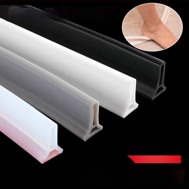 Silikoonist painduv veetõke vannitoa artefakti veekindel barjäär tualeti veetõke duširuumi veetõke põrandabarjäär