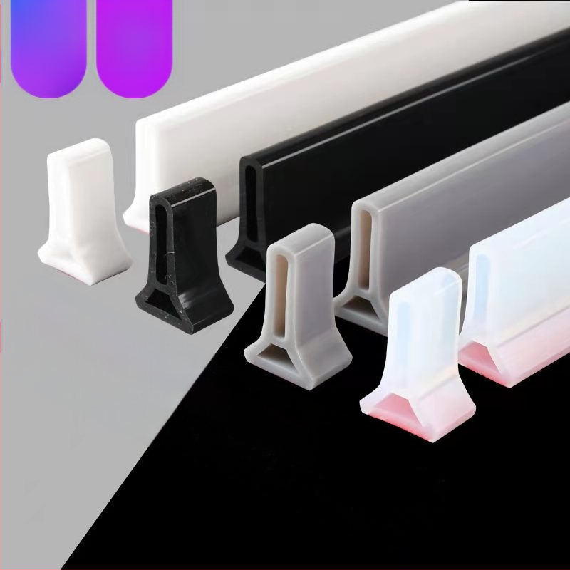 Silikoonist painduv veetõke vannitoa artefakti veekindel barjäär tualeti veetõke duširuumi veetõke põrandabarjäär