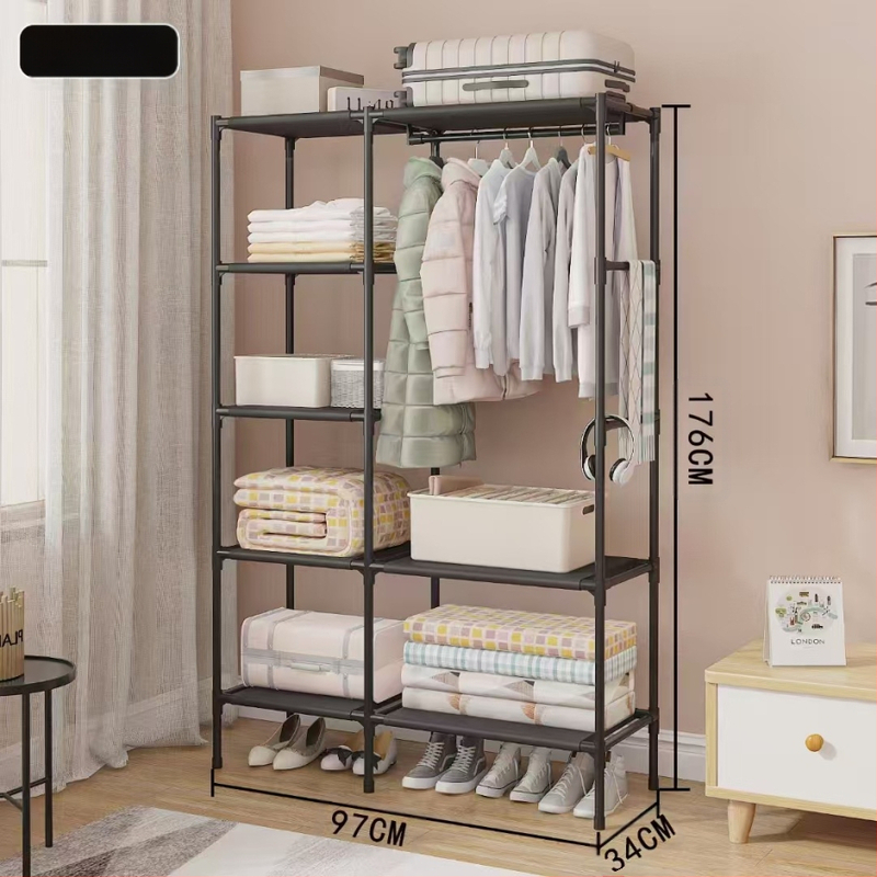 Piiriülesed plahvatused Multifunktsionaalne riidepuu riidepuu magamistoa põrandale tasuline riiul lihtne riidepuu hoiuruum