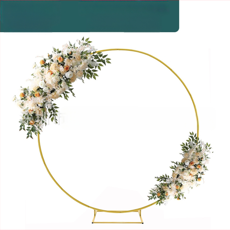 Vestuvių apvalios arkos fono rėmo dekoracija, vyšnių žiedų arka, vestuvių išdėstymo rekvizitai, balionų arka, apvalus vamzdinis geležinis rėmas