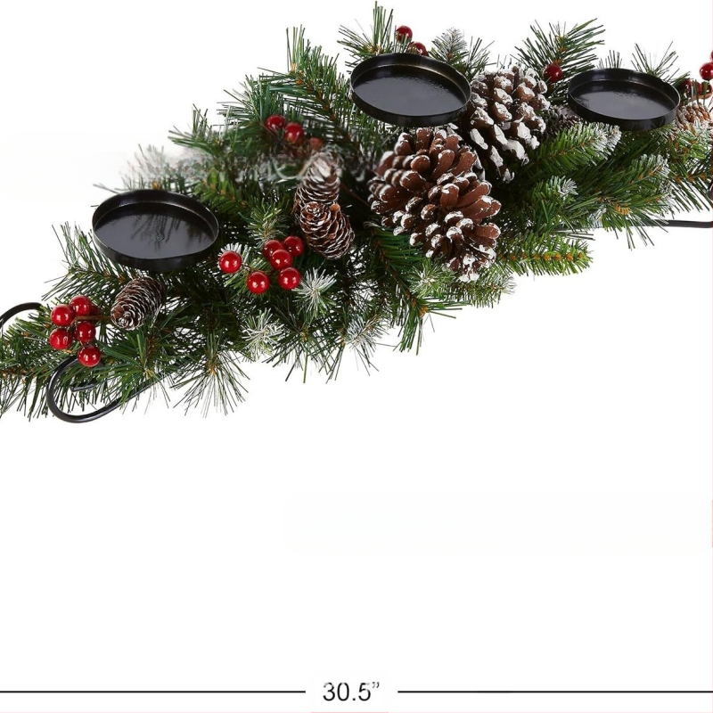 Νέο Χριστουγεννιάτικο Πτυσσόμενο Στεφάνι Κηροπήγιου, Στολίδια Κεριών, Χριστουγεννιάτικες Διακοσμήσεις, Χριστουγεννιάτικη Σκηνή, Στολίδια