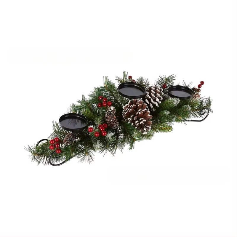 Νέο Χριστουγεννιάτικο Πτυσσόμενο Στεφάνι Κηροπήγιου, Στολίδια Κεριών, Χριστουγεννιάτικες Διακοσμήσεις, Χριστουγεννιάτικη Σκηνή, Στολίδια