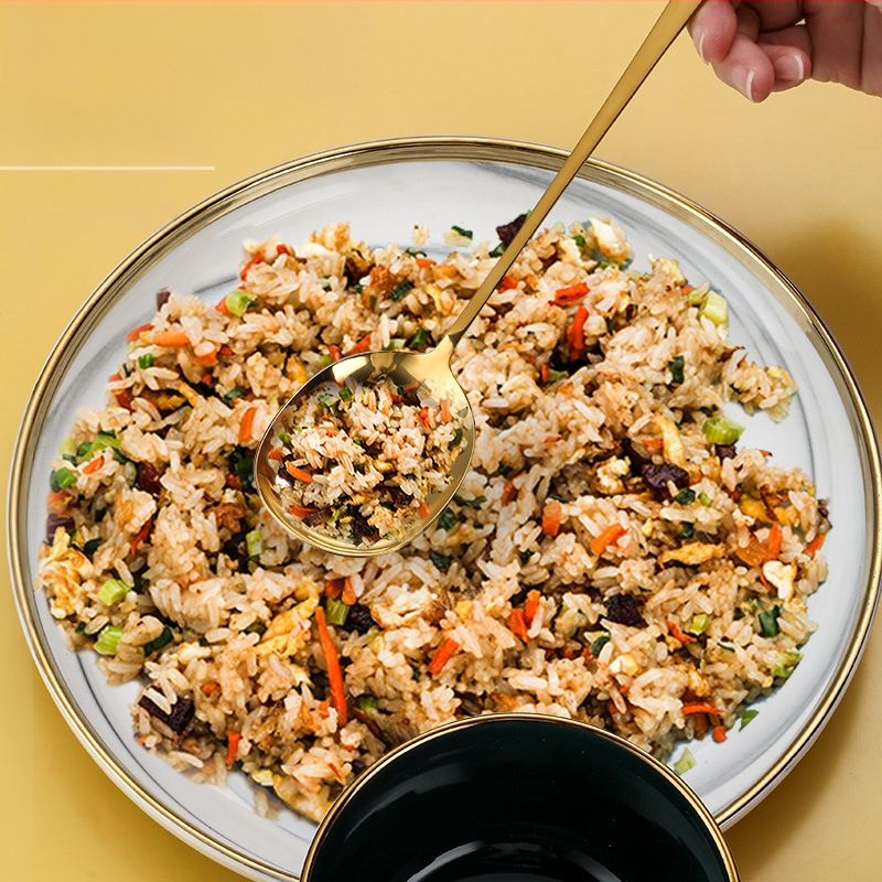 Nerūdijančio plieno indai, šaukštas, bufetas, viešas, ilgesni indai, šaukštas, namų apyvokos reikmenys, viešbutis, viešas šaukštas, salotos, šaukštas, salotos, šakutė