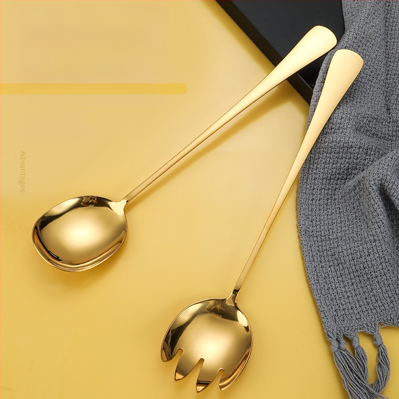 Nerūdijančio plieno indai, šaukštas, bufetas, viešas, ilgesni indai, šaukštas, namų apyvokos reikmenys, viešbutis, viešas šaukštas, salotos, šaukštas, salotos, šakutė