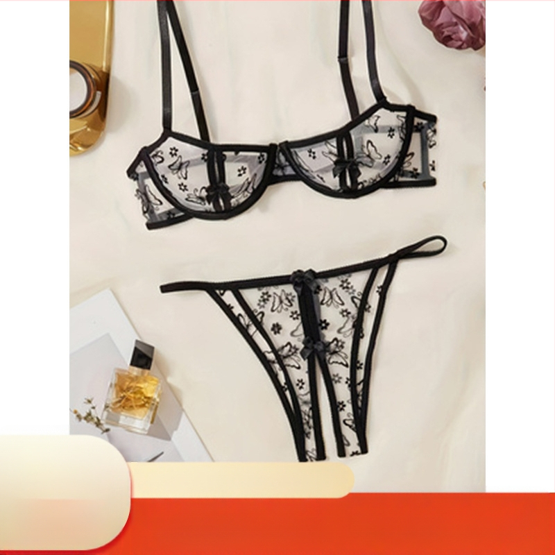 Σουτιέν με σέξι κεντημένη δαντέλα και καλοκαιρινό σουτιέν Push-Up Pure Desire, με μεγάλο στήθος που δείχνει το μικρό σουτιέν κατά της χαλάρωσης