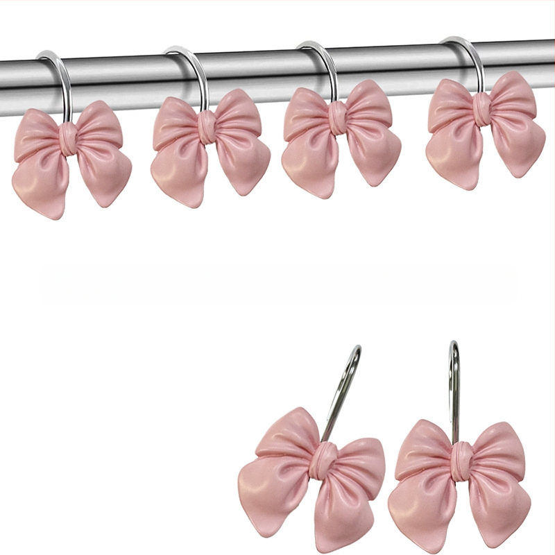 Határokon átnyúló, nagy eladású Amazon Temu Xiyin elegáns, új, gyantából készült, dekoratív zuhanyfüggöny-kampó