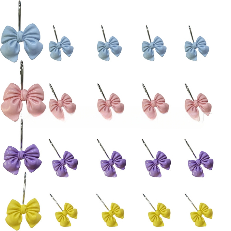 Határokon átnyúló, nagy eladású Amazon Temu Xiyin elegáns, új, gyantából készült, dekoratív zuhanyfüggöny-kampó