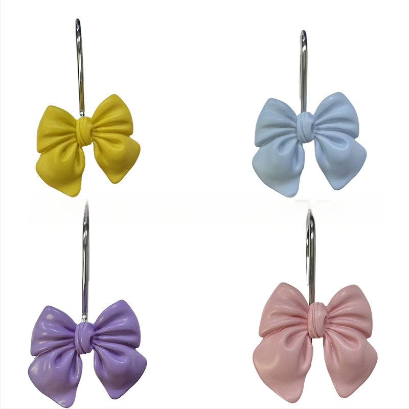 Határokon átnyúló, nagy eladású Amazon Temu Xiyin elegáns, új, gyantából készült, dekoratív zuhanyfüggöny-kampó