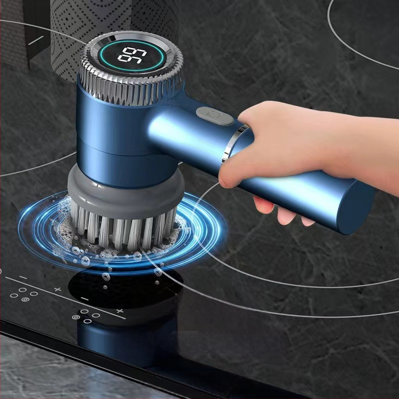 Elektromos edénykefe Újratölthető tisztító mosogatókefe Multifunkcionális kézi vezeték nélküli edénytisztító konyhai elektromos mosogatóeszköz
