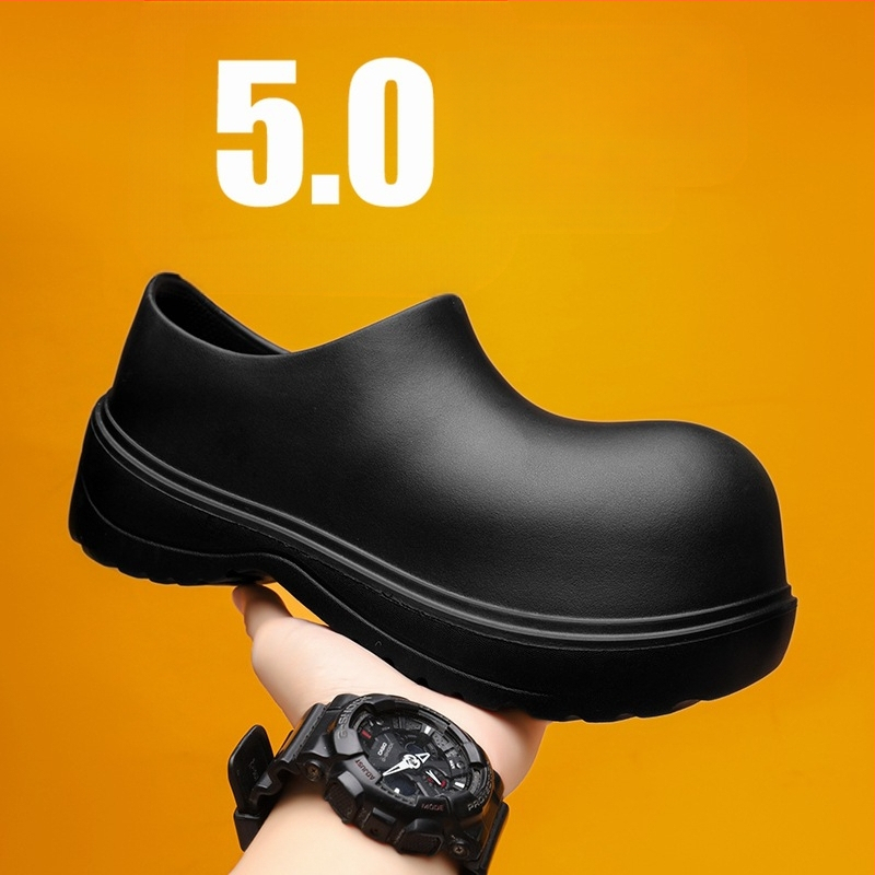 Határokon átnyúló tavaszi férfi cipő vastag talpú csúszásmentes páros szakácscipő vízálló és olajálló munkavédelmi cipő egy generációnyi haj