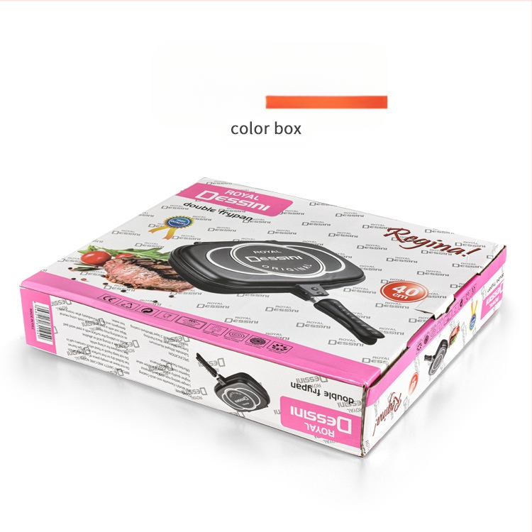 Alumiiniumist valatud multifunktsionaalne kahepoolne praepann, mittenakkuva kattega praepann, hommikusöögi praepann, küpsetuspann