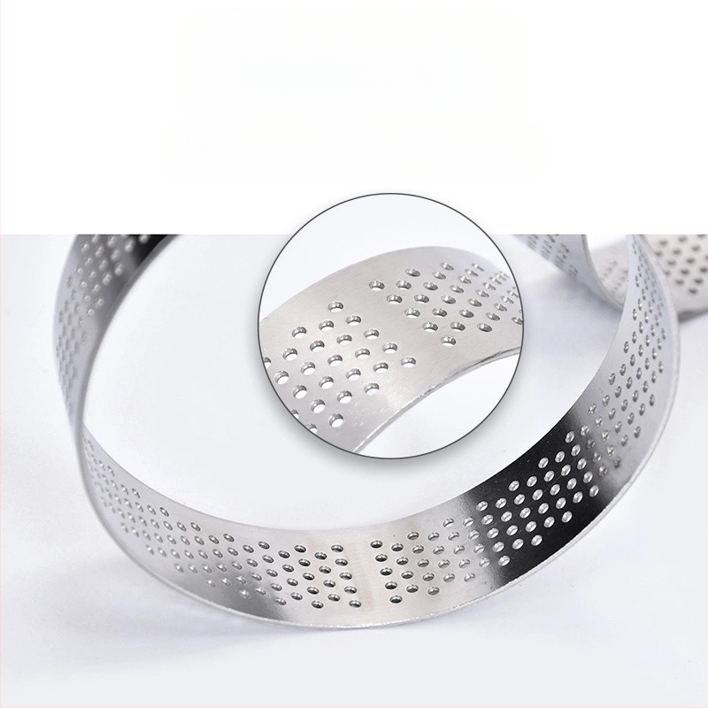 Lyukas mousse gyűrű rozsdamentes acél mousse gyűrű kerek tortagyűrű konyhai sütőeszköz torta mousse forma