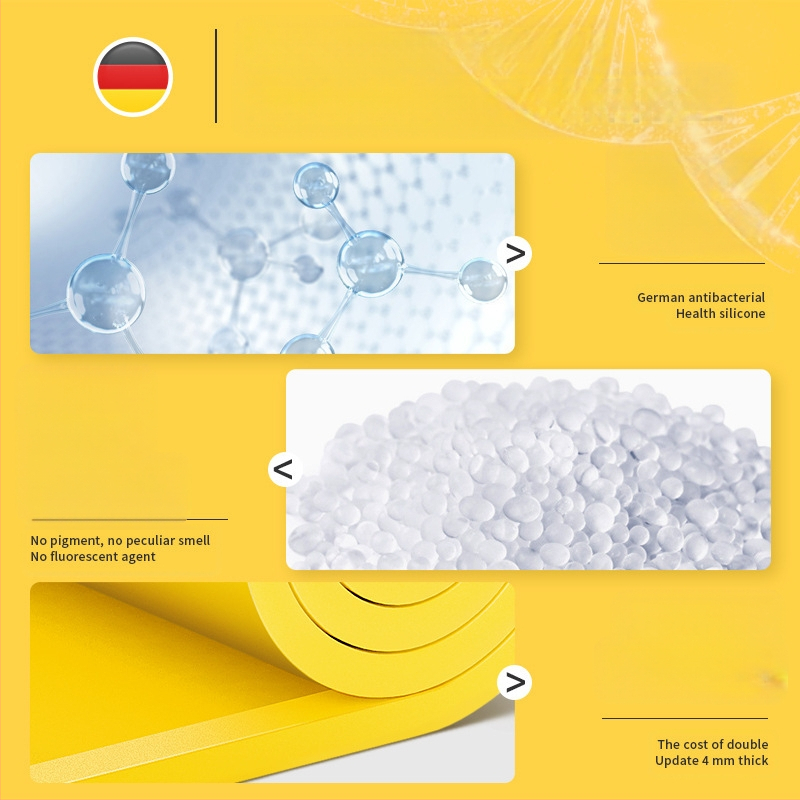 Toidukvaliteediga küpsetusrullipaneeli majapidamis- ja tainapadja lõikelaud ning tainast artefakti silikoonist sõtkumispadi paksendatud