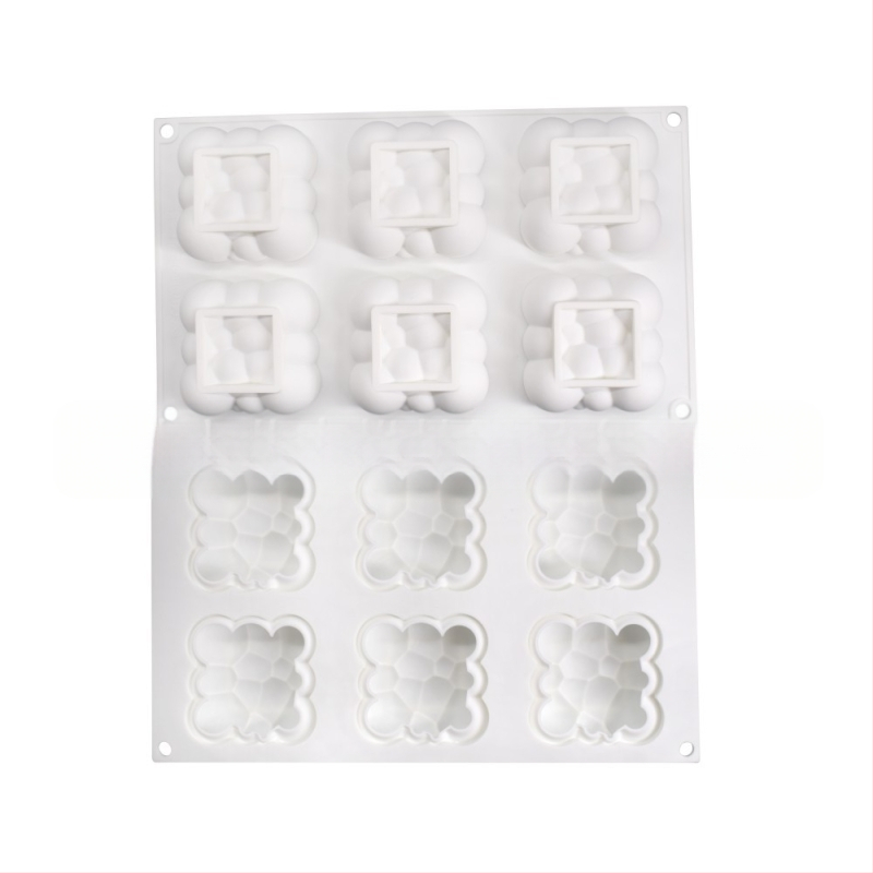 6 forme de silicon pentru tort mousse Xiangyun, model DIY, pentru copt, jeleu, mousse, mucegai de silicon, mucegai de copt