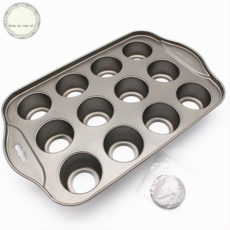 12 darabos kerek, élő aljú mini muffin sütőforma DIY papírpohár muffin sütőforma 12 darabos sütőforma