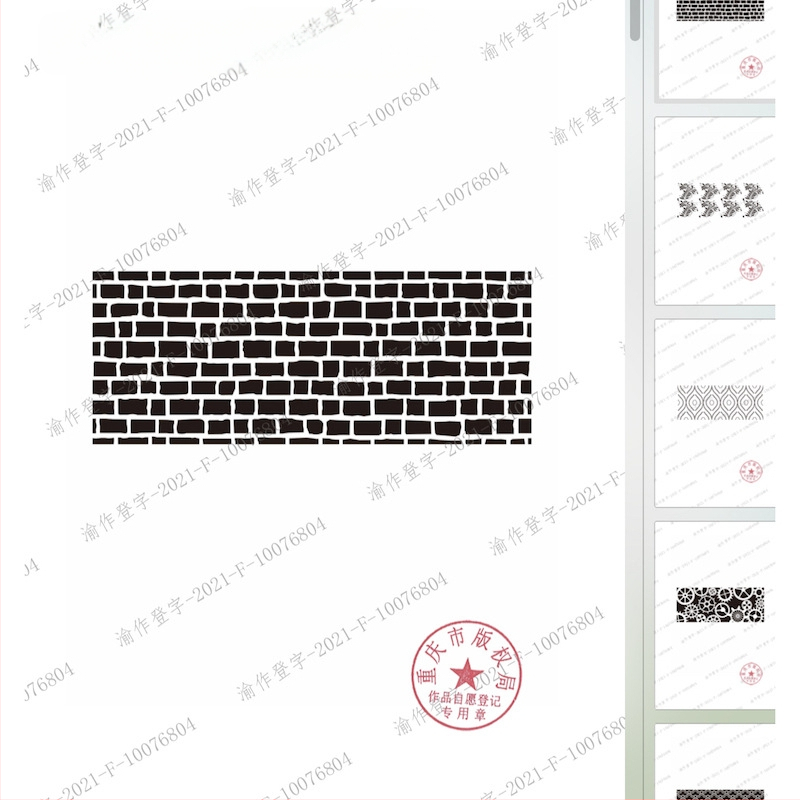 Új, 15*39cm-es, határokon átnyúló, krémszínű tortaszél-nyomtató sablon, 10 darabos, európai mintás totem dekoráció, saját kezűleg készítve