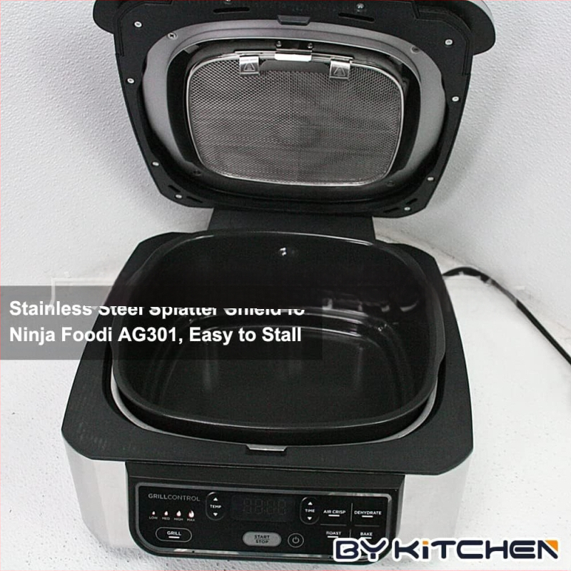 Tinka „Ninja Foodi AG301“ oro gruzdintuvės apsauginiam dangčiui, nuimamas nerūdijančio plieno 304 apsauginis dangtelis