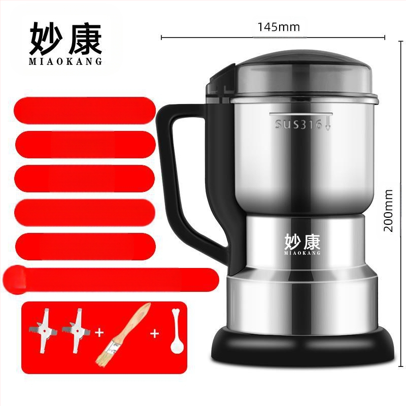 „Miaokang“ buitinis miltų malūnas, mažas malūnėlis, grūdai, ypač smulkūs miltai, žvejybos malimo trupintuvas