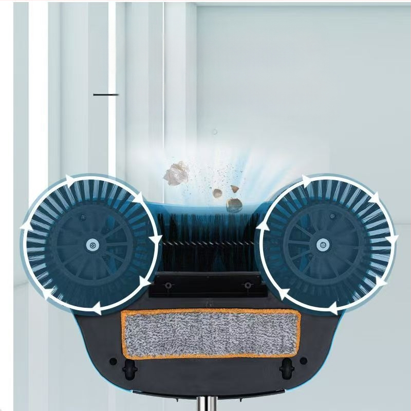 Kodumajapidamises kasutatav käsitsi surutav tolmuimeja, kaheotstarbeline pühkija, pehme hari, prügikühvli komplekt, kombineeritud laiskkarvadega pühkimishari