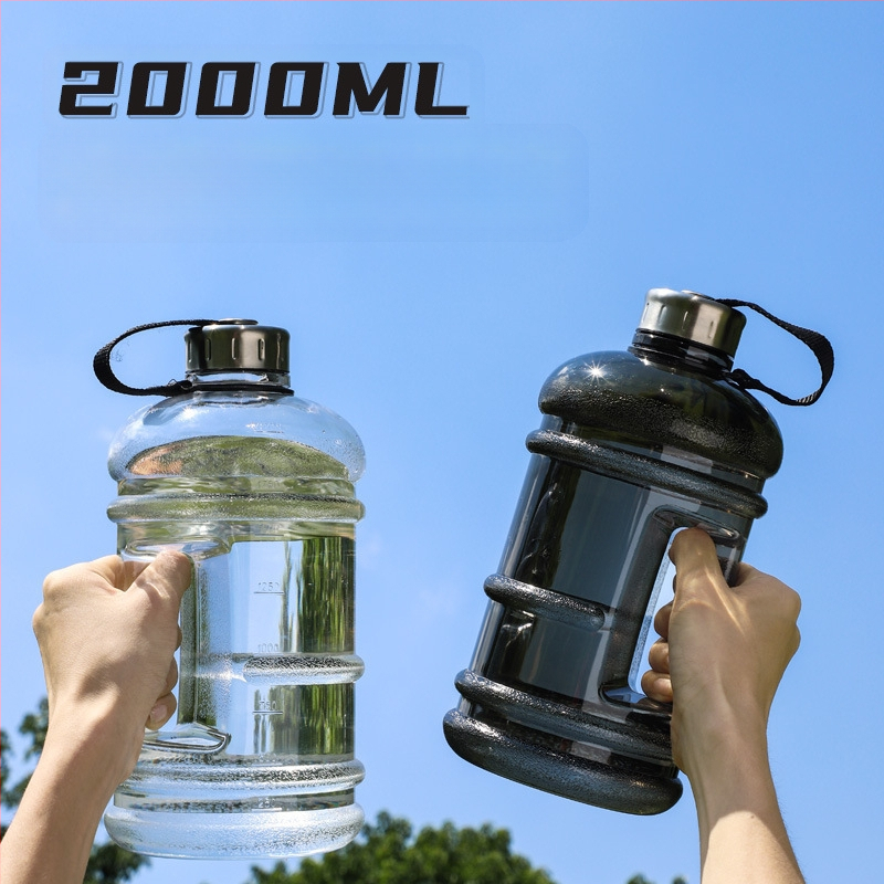 Internetinis garsus didelės talpos lauko sportinis virdulys, vidaus fitneso tonų kibiro virdulys, tritano šiaudų dovanų vandens puodelis