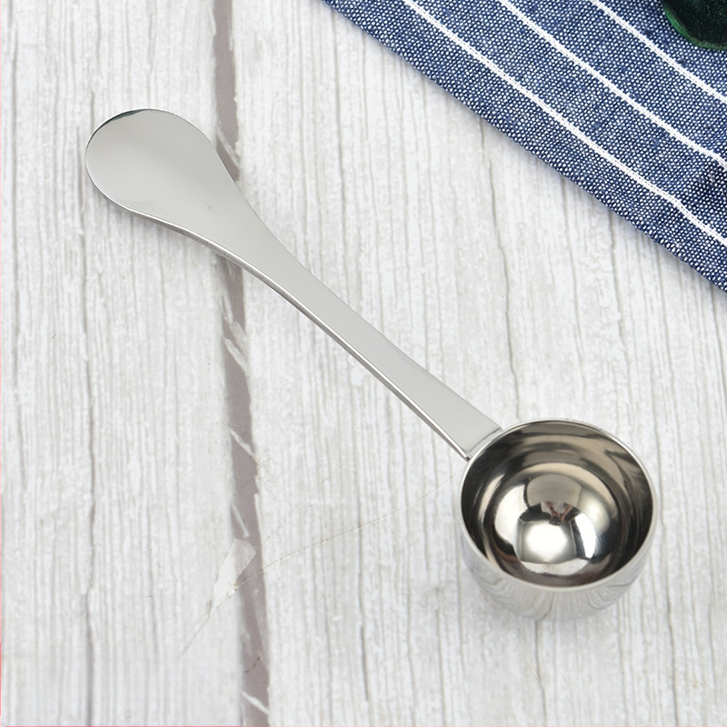 Gamyklinis matavimo šaukštas iš nerūdijančio plieno, vieno šaukšto, daugiafunkcis kavos šaukštas, ilga rankena, daugiafunkcis pieno miltelių matavimo šaukštas